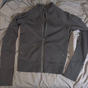 lululemon athletica Black Bomber Jacket Athletic Style